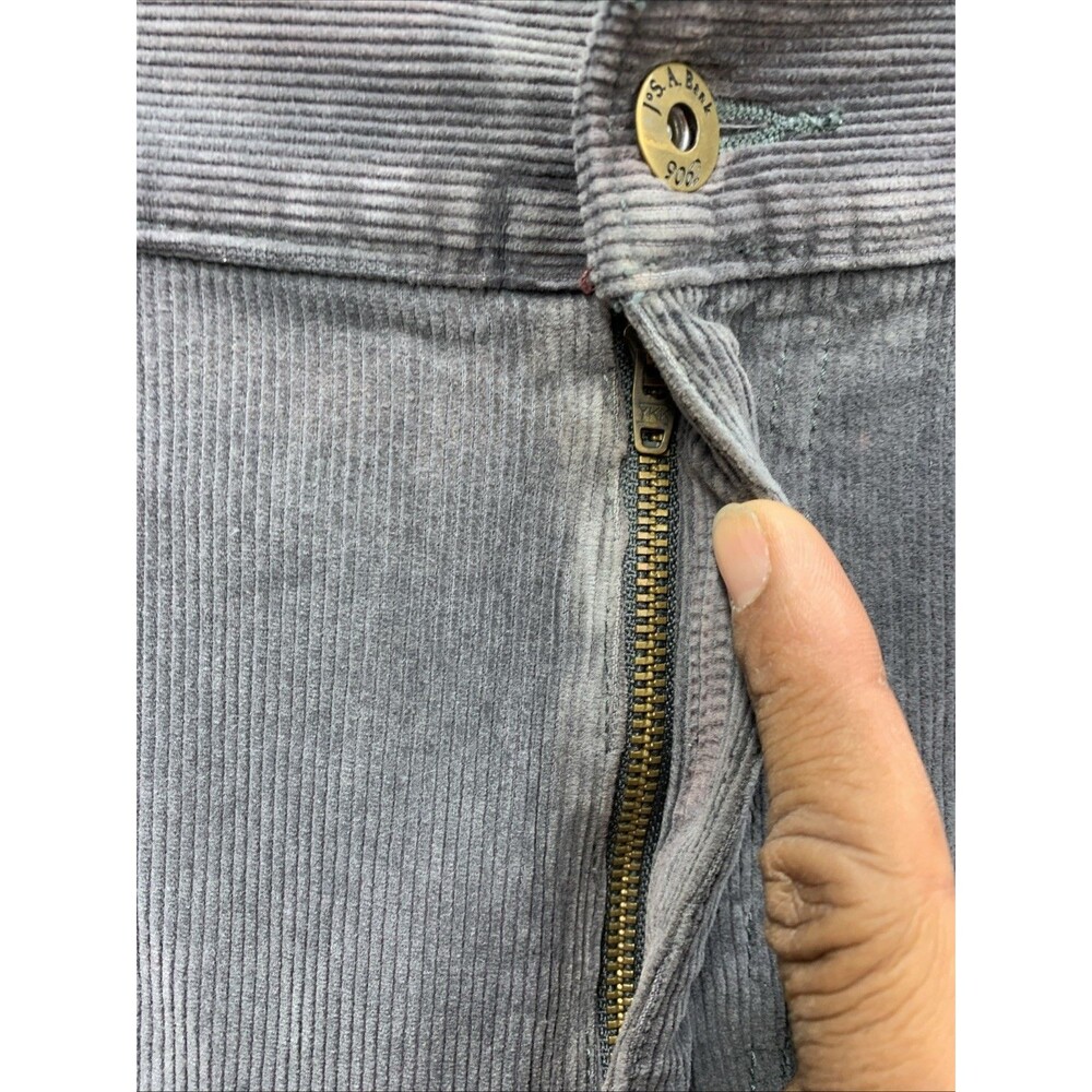 Jos. A. Banks 1905 Corduroy Pants Mens 5 Pocket Tailored Fit Gray 38X30 - Picture 12 of 15